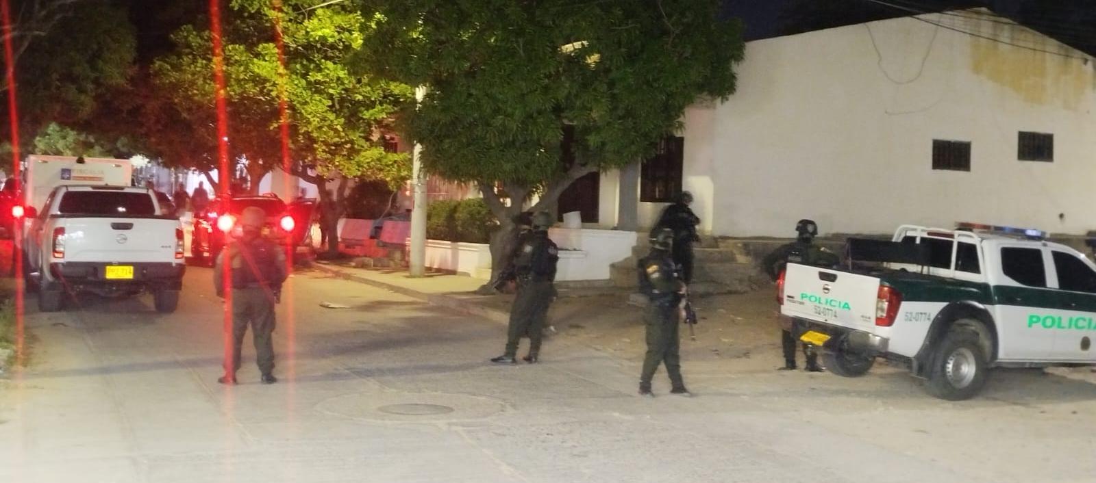 Operativo en Riohacha.