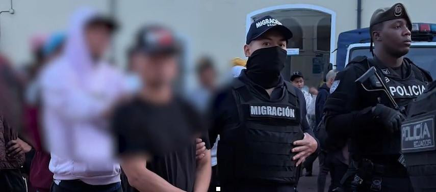 El operativo migratorio en Quito.