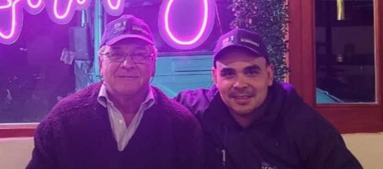 Carlos Bermúdez y su hijo el concejal Juan David. 