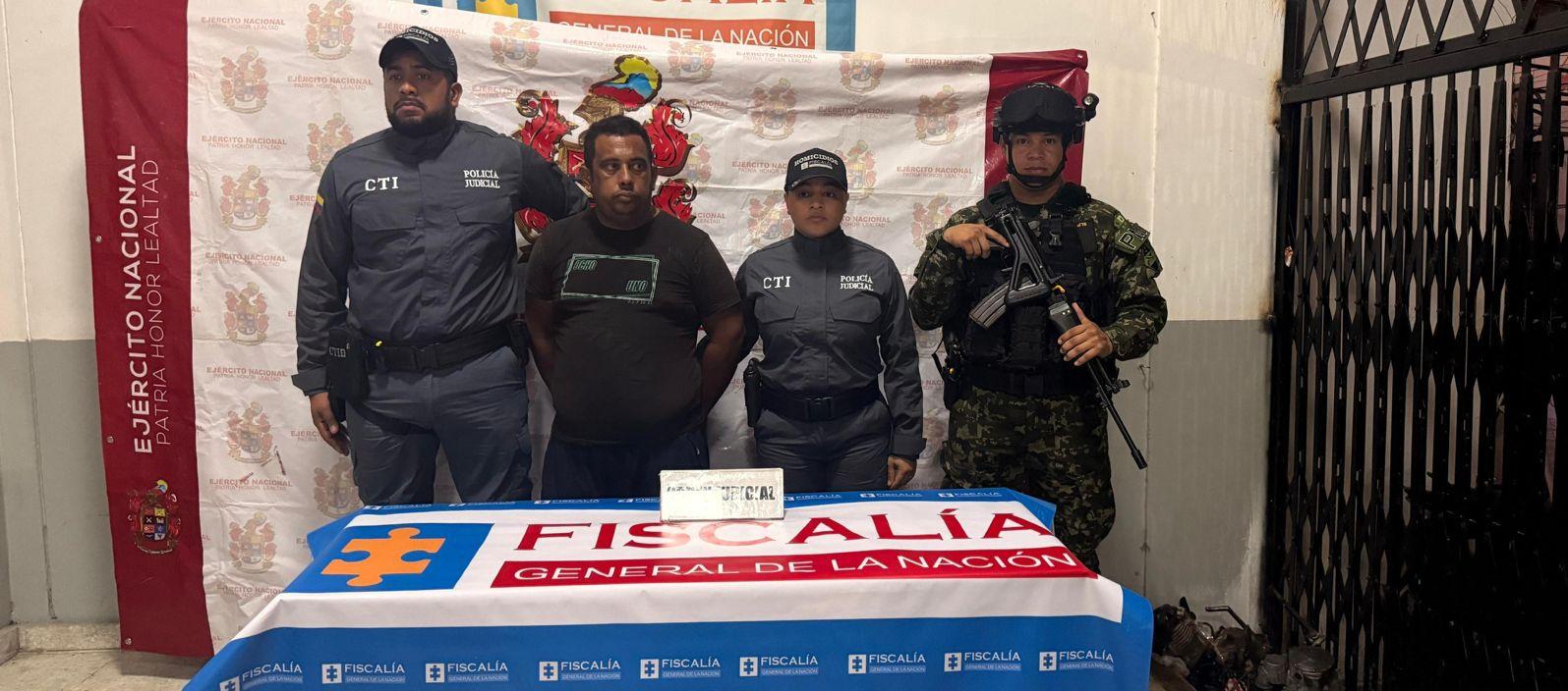  Edgar Jair Aguilar Soto tras entregarse en abril de 2025. 