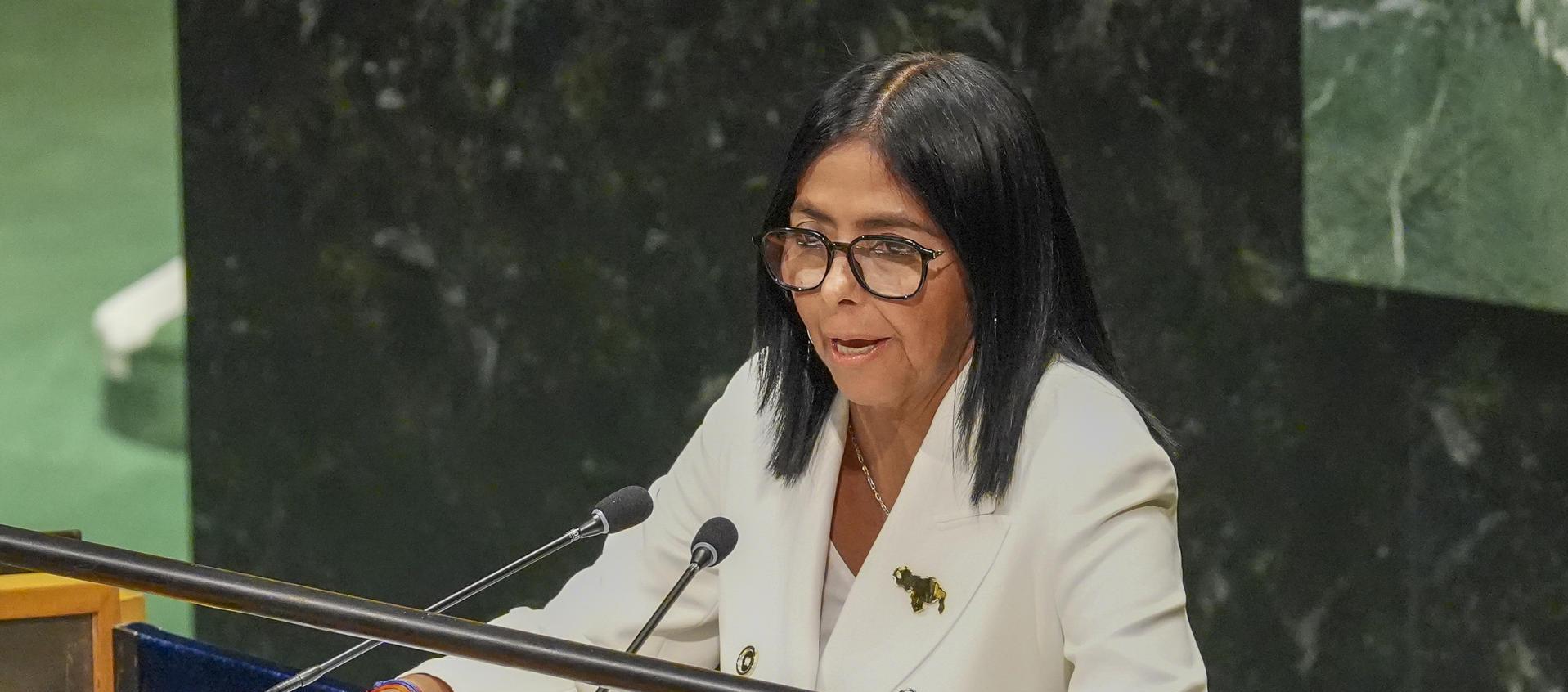 Delcy Rodríguez, presidenta encargada de Venezuela.