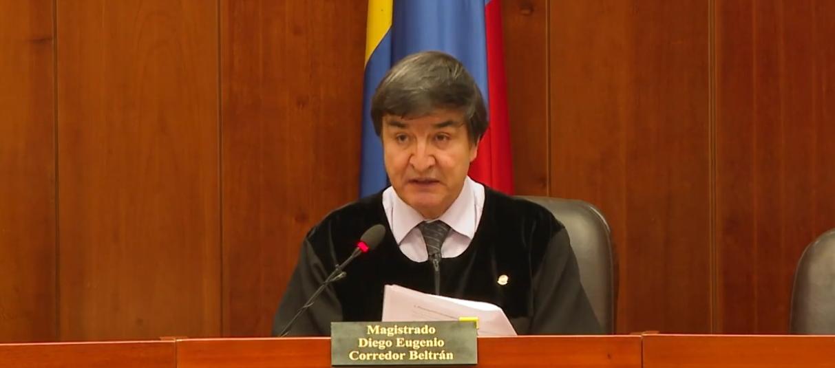 Diego Eugenio Corredor, Magistrado de la Sala de Casación Penal. 