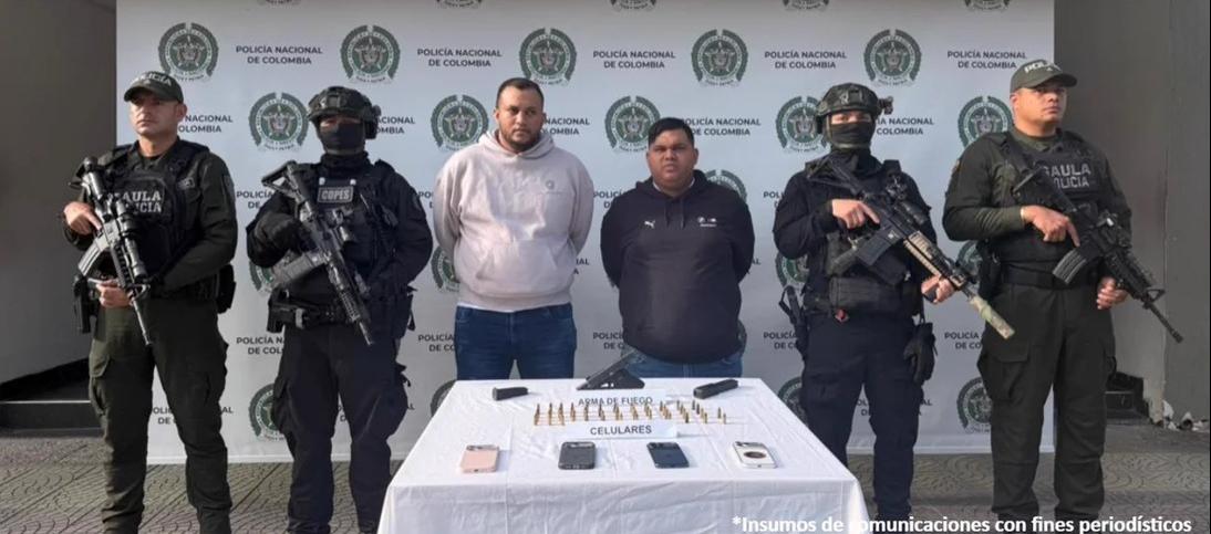 Richard José Espinal Quintero, alias ‘El Coti’, y Henderzon Adrián Villarroel Luque, alias ‘El Patón’.