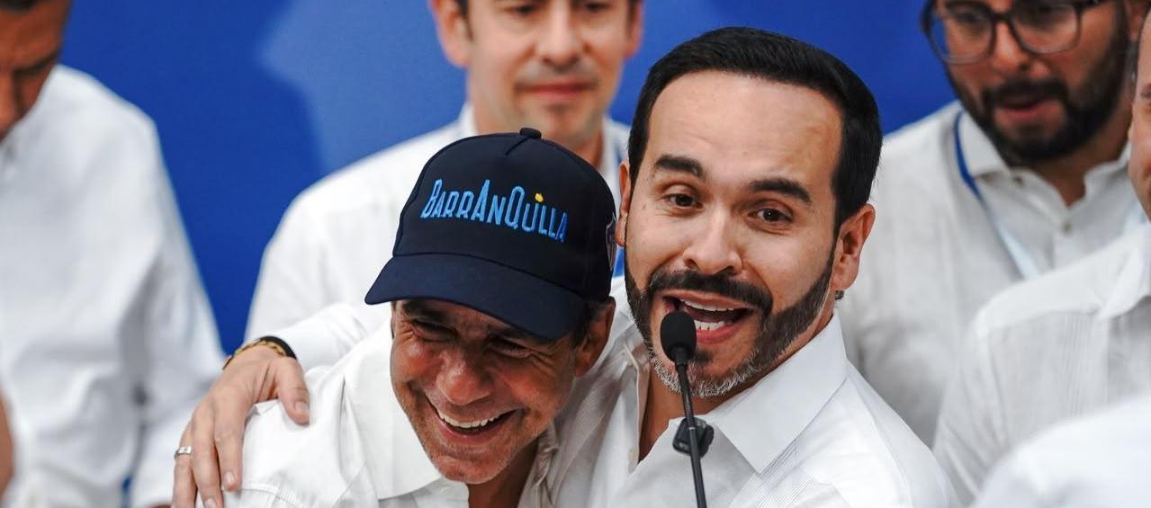 El alcalde Alejandro Char y el Presidente Abelardo De La Espriella.