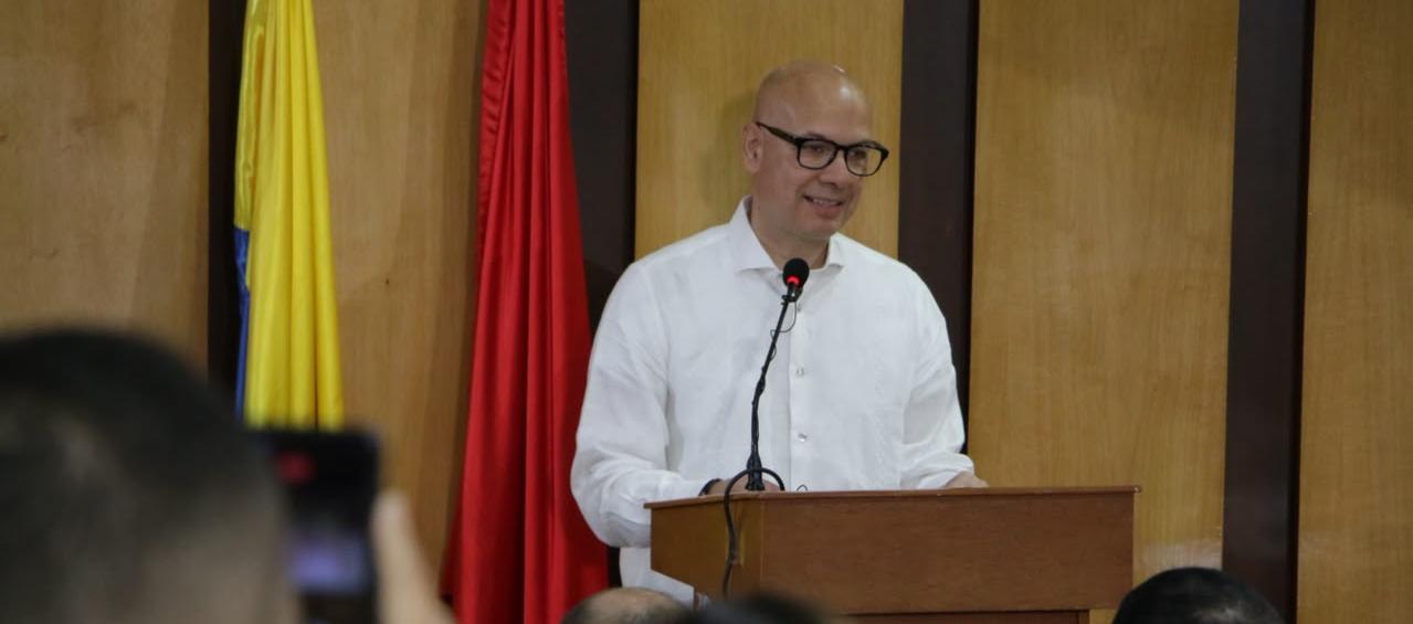El magistrado Iván Mauricio Lenis, presidente de la Corte Suprema.