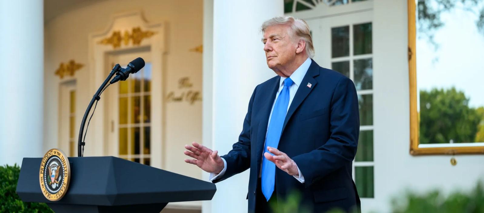 El presidente de Estados Unidos, Donald Trump.