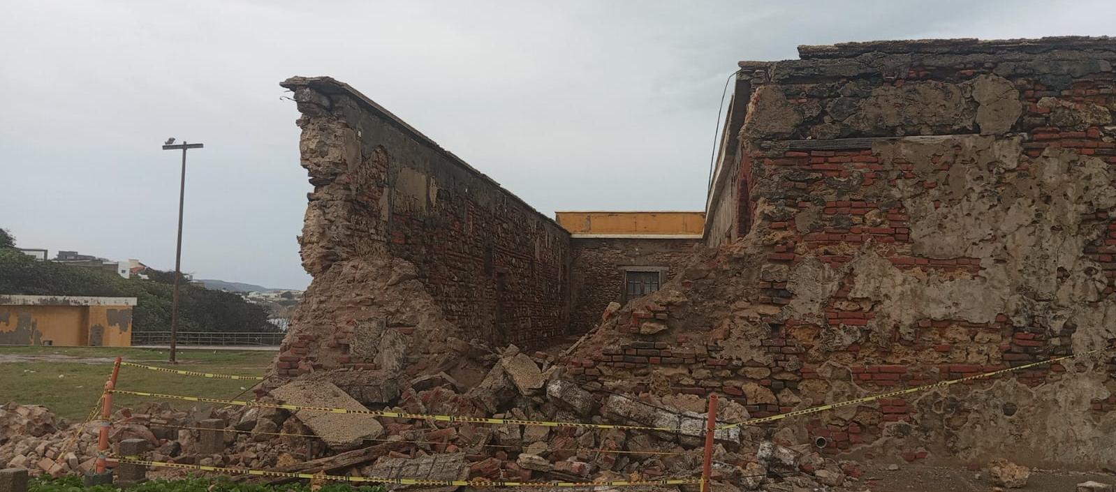 Estructura del Castillo de Salgar colapsada