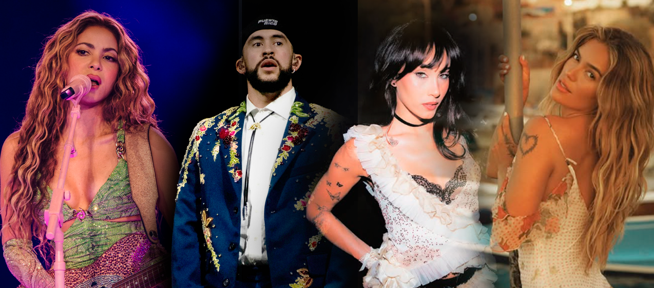 Shakira, Bad Bunny, Aitana y Karol G