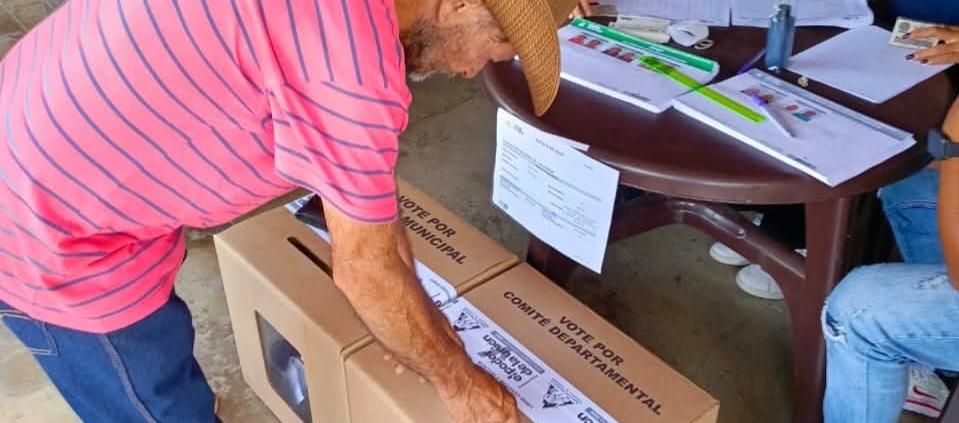Aspecto de las elecciones de cafeteros en el país. 