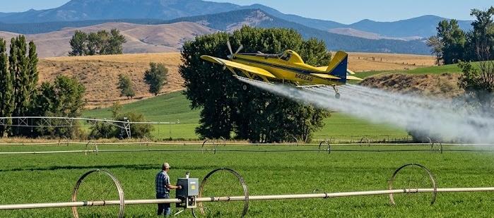 Fumigación aérea.