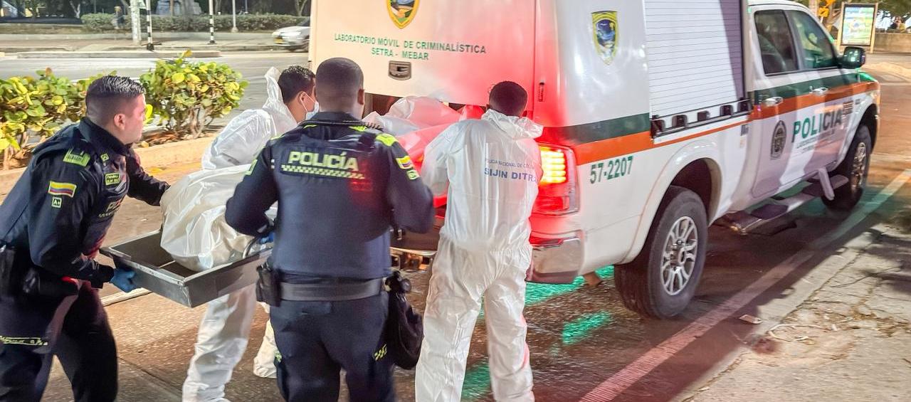 Escenario de un homicidio en Barranquilla. 