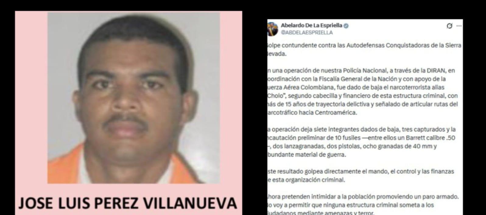 Imagen de 'Cholo' y el X del Presidente