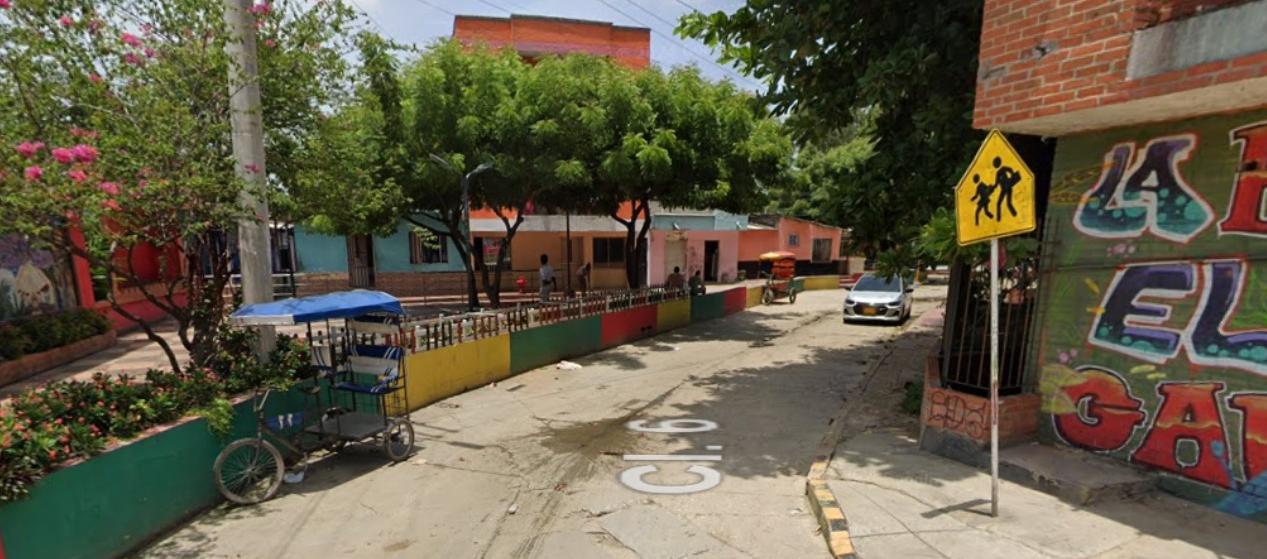 Sector del ‘Rincón Latino’, en el barrio Rebolo.