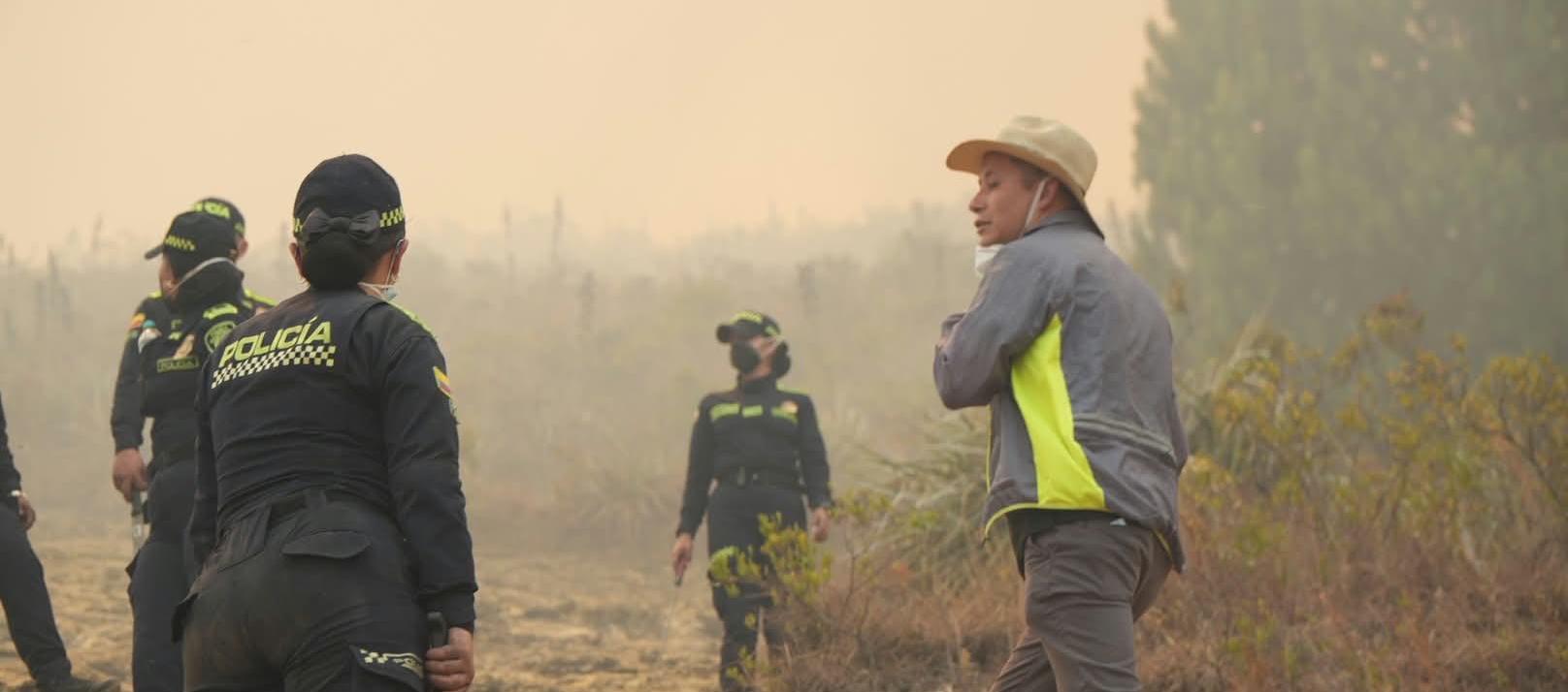 Incendio en Villa de Leyva.