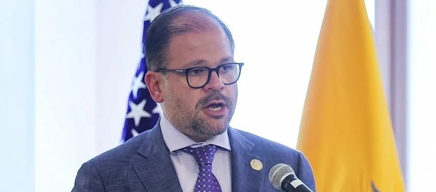 John Reimberg, ministro del Interior de Ecuador.