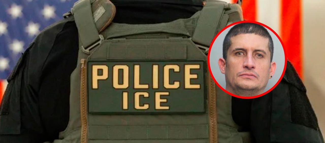 Imagen referencial de ICE y el colombiano Jonathan Christian González Reyes.