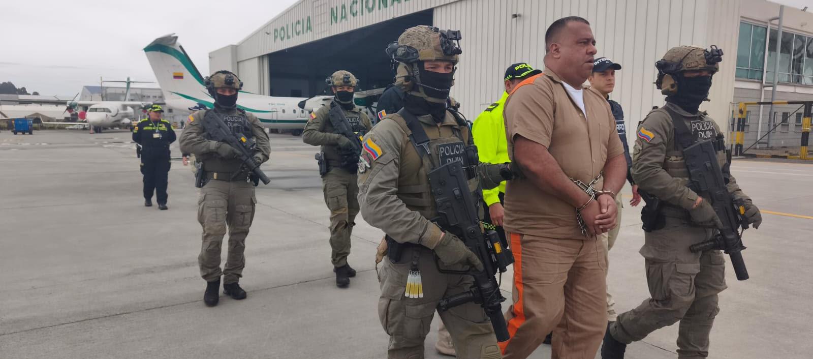 Geovany Andrés Rojas, alias ‘Araña’, antes de ser extraditado a Estados Unidos. 