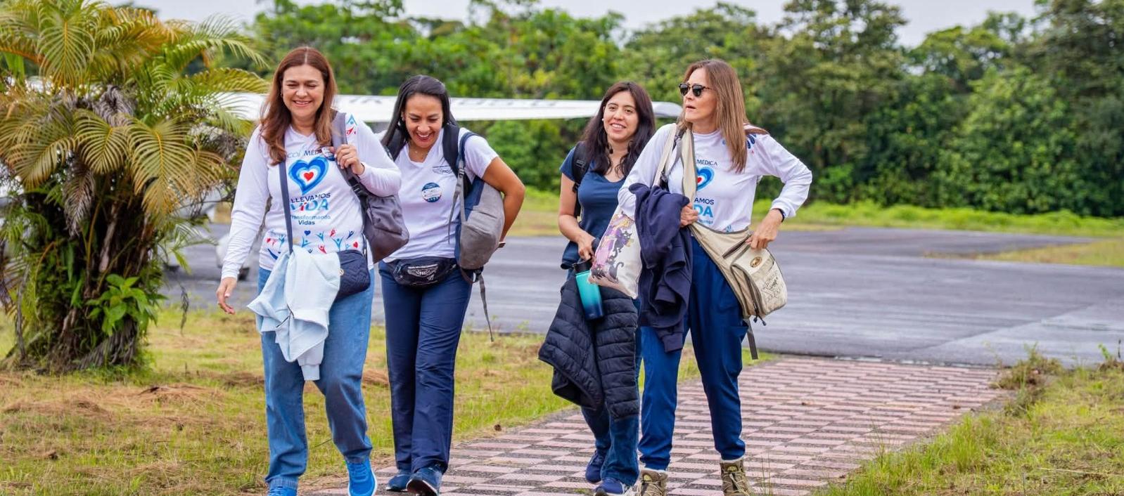 Las mujeres que perdieron la vida en el accidente.