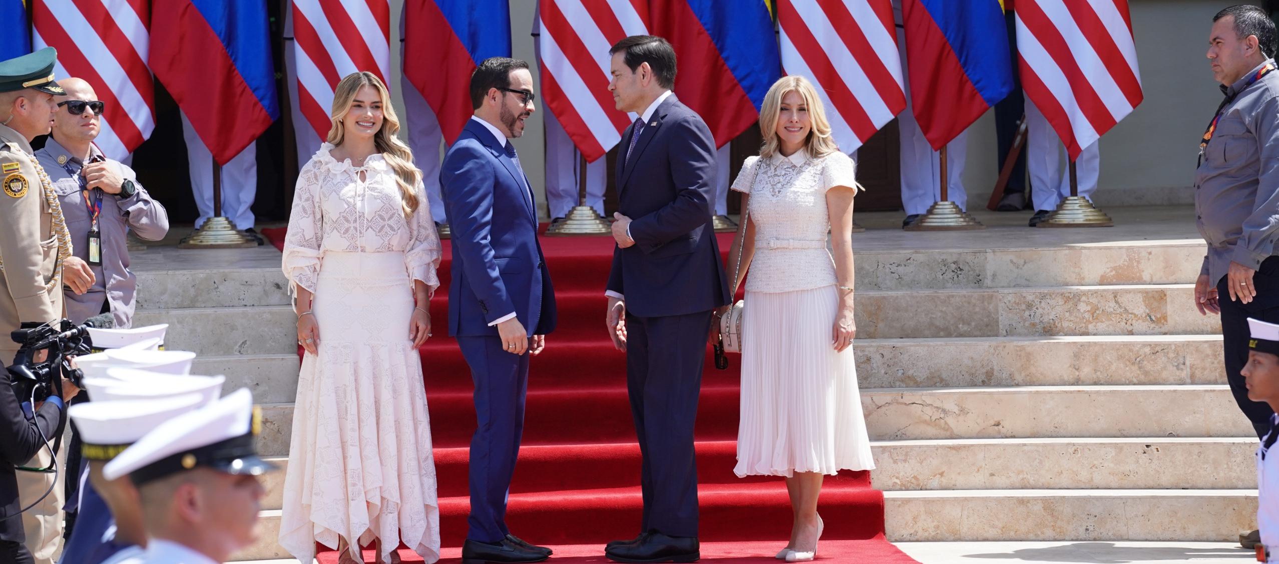 Llegada de Marco Rubio a sede alterna de la Presidencia en Barranquilla