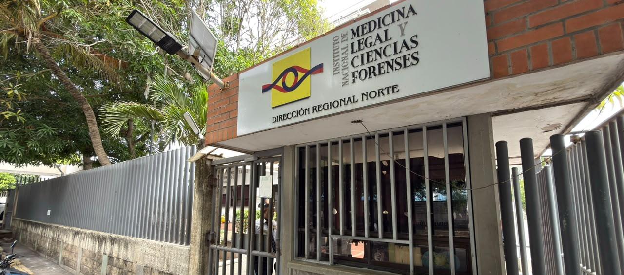 Fachada de Medicina Legal en Barranquilla.
