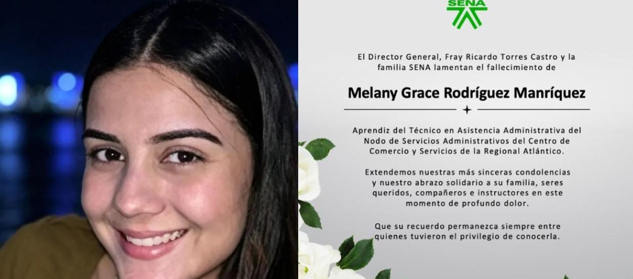 Melany y la nota de condolencia del Sena