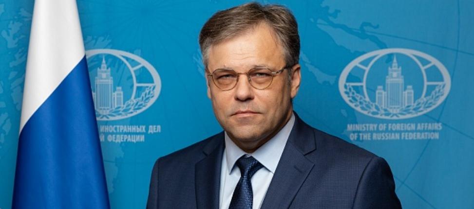 Embajador especial del Ministerio de Exteriores de Rusia, Rodión Miroshnik.