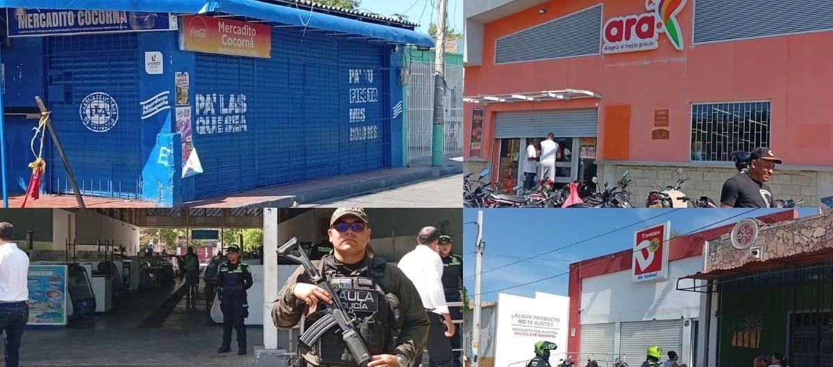 Negocios cerrados este miércoles.