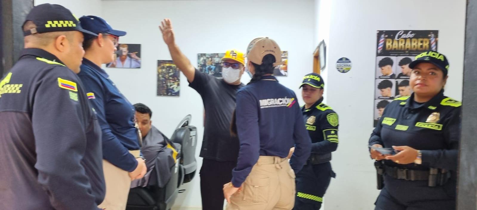 Operativo de Migración Colombia.
