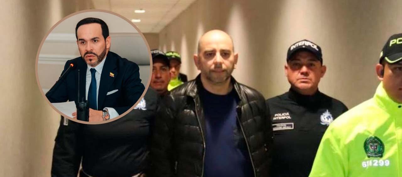 Fredy Castillo Carrillo, alias ‘Pinocho’, y el Presidente Abelardo De La Espriella. 