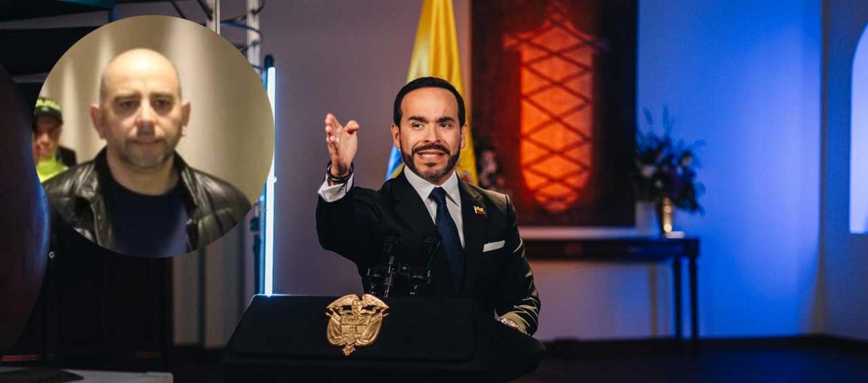 Fredy Castillo Carrillo, alias ‘Pinocho’, y el Presidente Abelardo De La Espriella.
