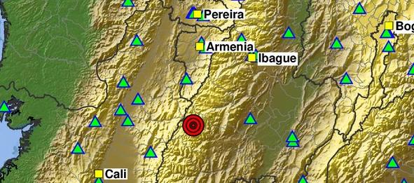 El reporte del sismo.