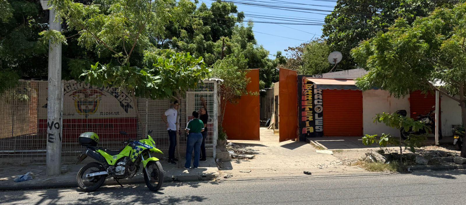 Bodega donde se registró el robo. 