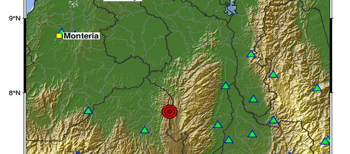 Sismo en Montecristo, Bolívar