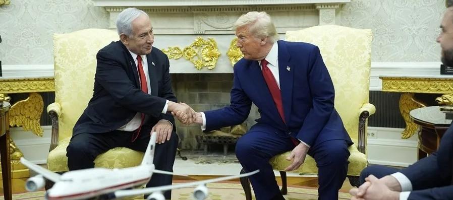 El presidente de Estados Unidos, Donald Trump, y el primer ministro de Israel, Benjamin Netanyahu.