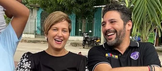 Verónica Alcocer y Agmeth Escaf.
