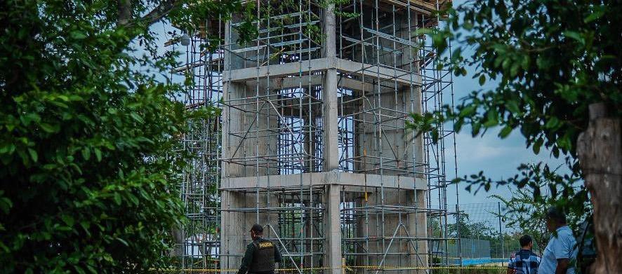 Obra de acueducto de Campeche. 