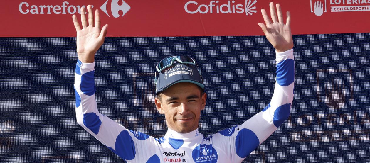 El colombiano Santiago Buitrago, líder de la montaña de la Vuelta a España. 