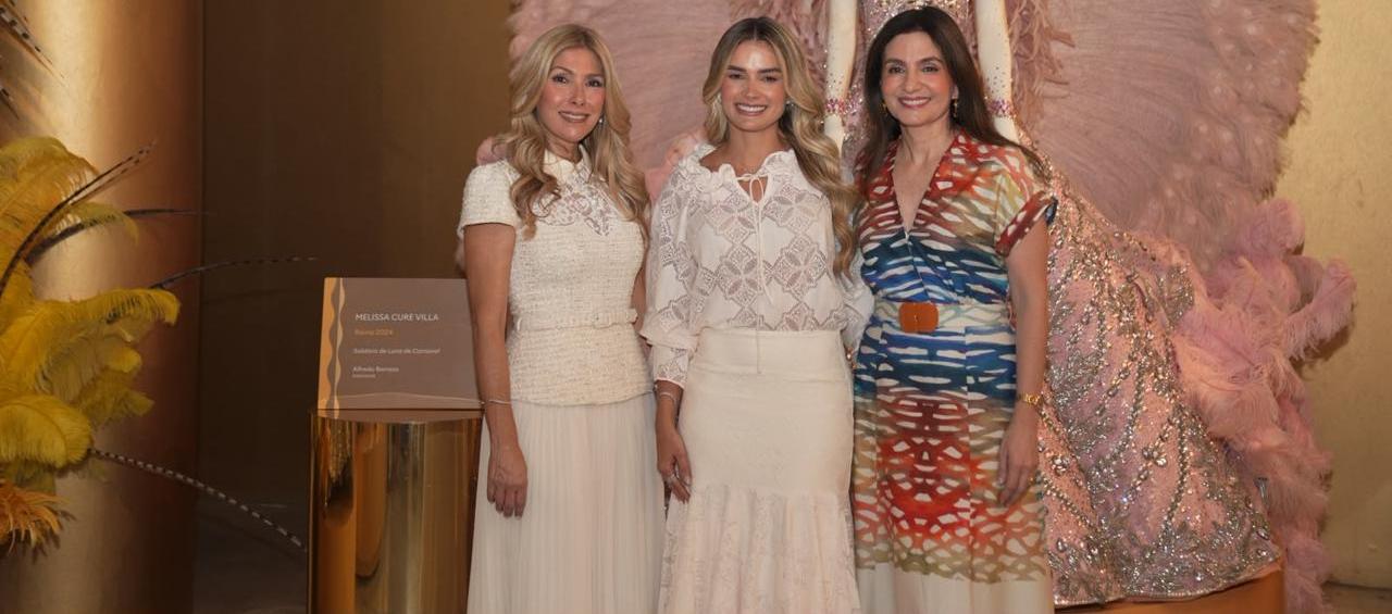 Jeanette Rubio, esposa de Marco Rubio ; Ana Lucía Pineda, primera dama de la nación y Katia Nule, primera dama de Barranquilla.