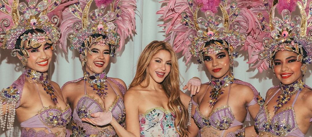 Shakira en su llegada a Madrid. 