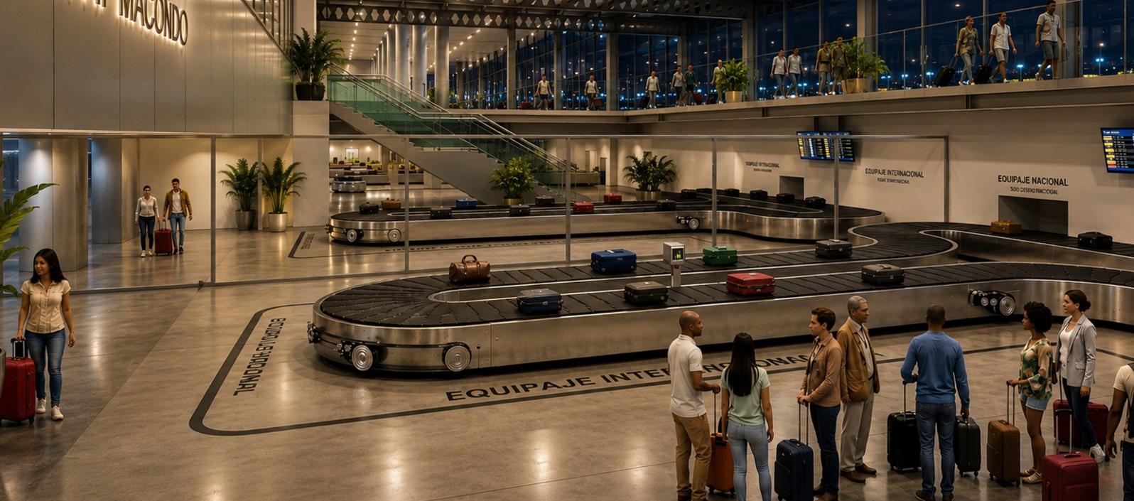 Render del aeropuerto Ernesto Cortissoz. 