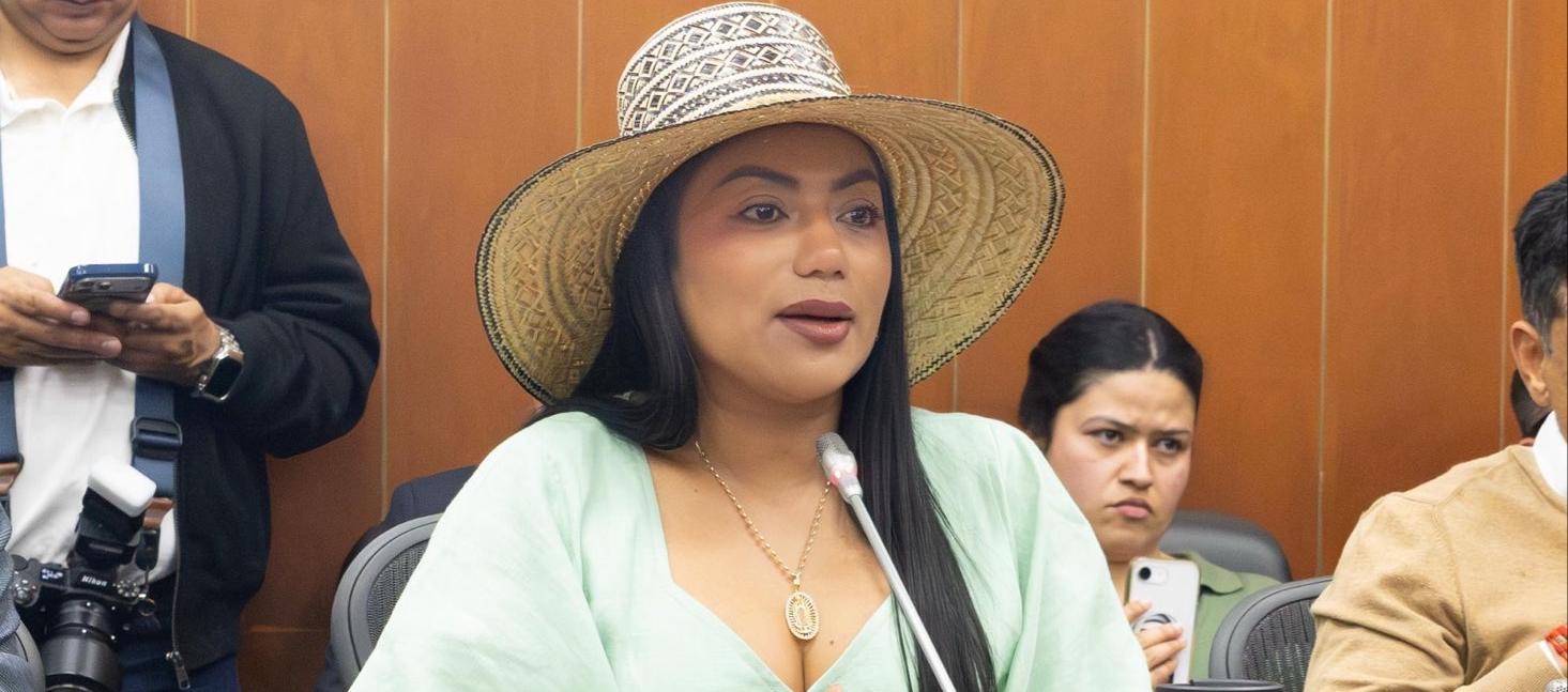 Martha Peralta, senadora de la República. 