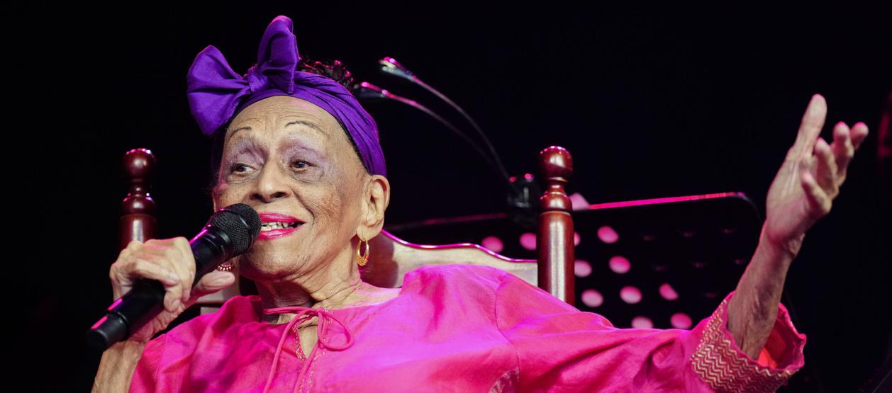 Omara Portundo, legendaria cantante cubana. 