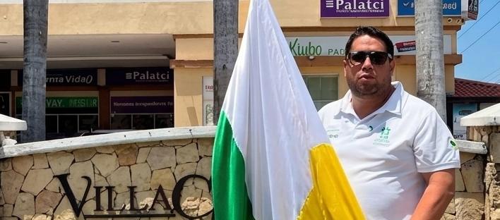 El Alcalde de  Puerto Colombia, Plinio Cedeño Gómez.
