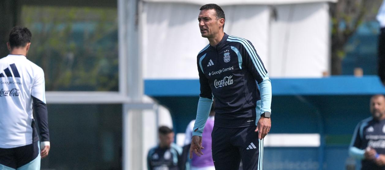 Lionel Scaloni, entrenador del seleccionado argentino. 