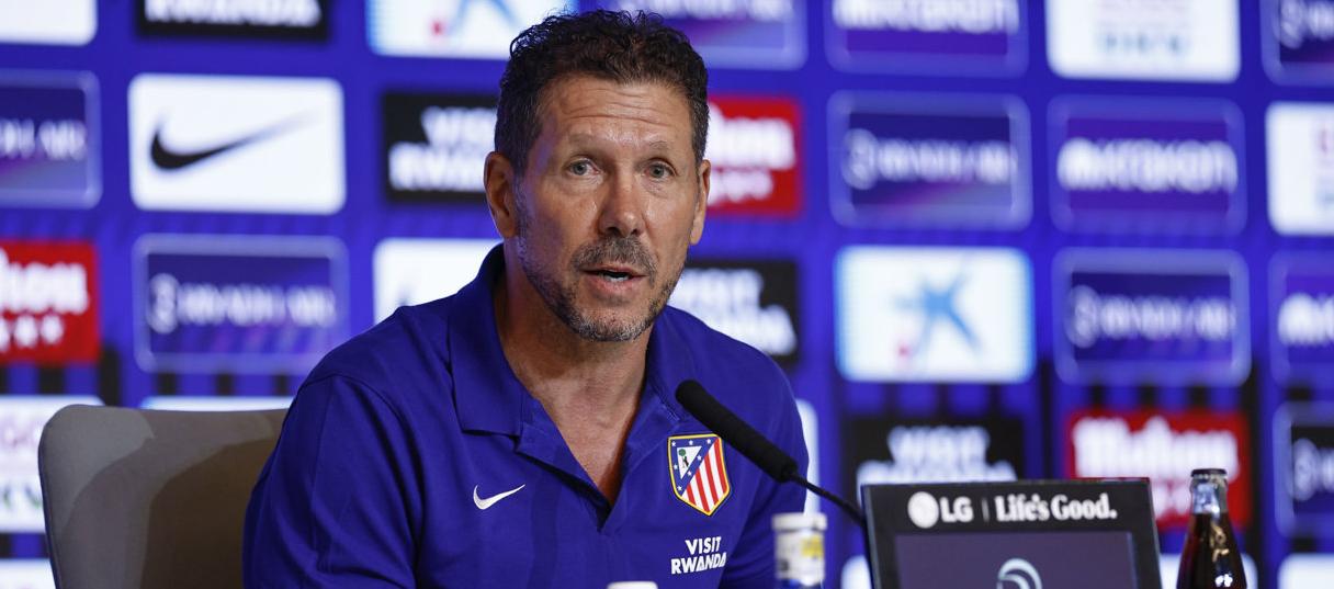 Diego Simeone, entrenador del Atlético de Madrid. 