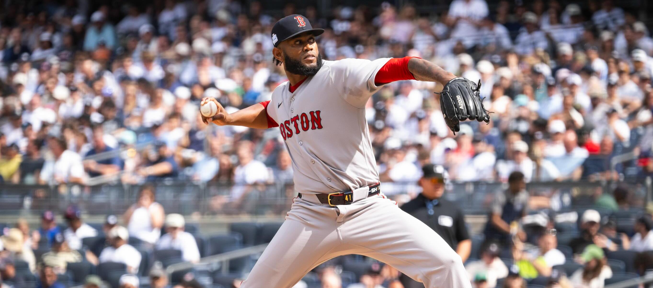 Tyron Guerrero, lanzador de los Medias Rojas de Boston.