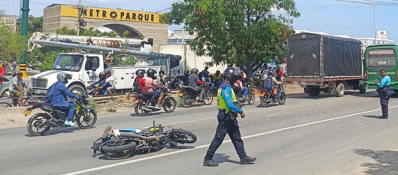 Accidente de tránsito en Barranquilla. 