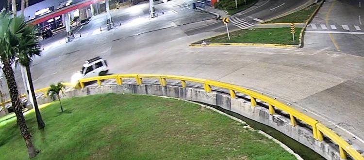 Momento del accidente.
