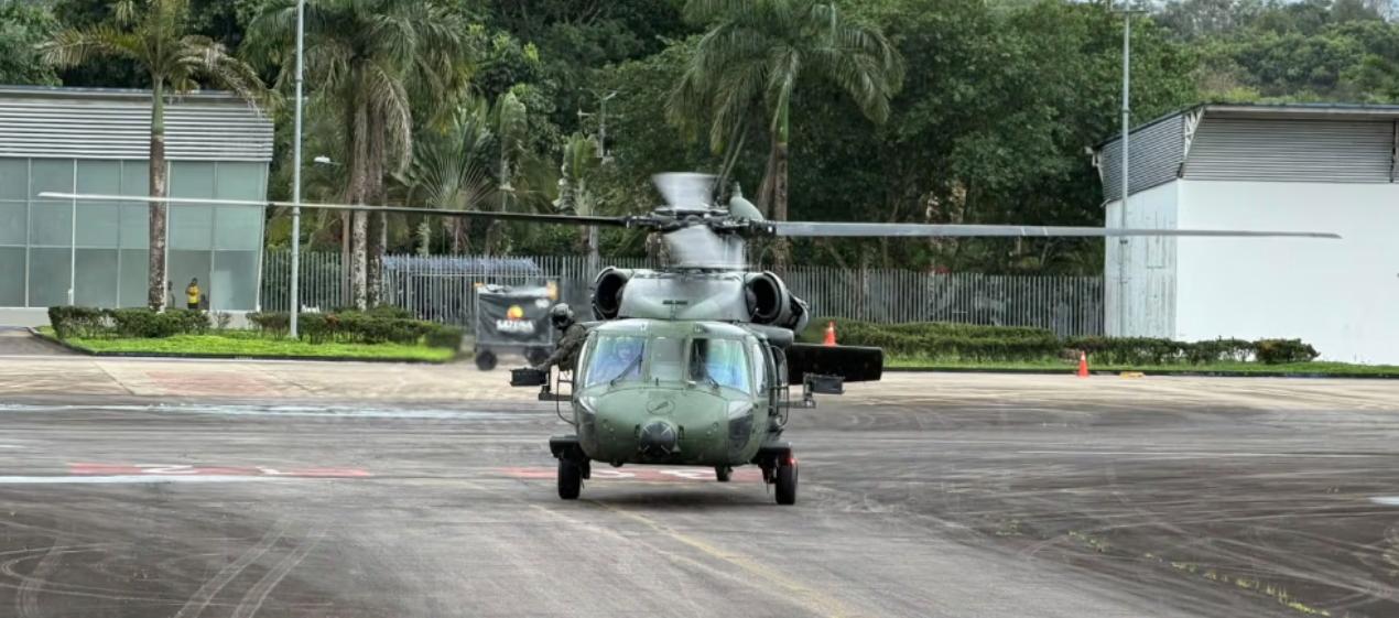 Imagen referencia de un helicóptero Black Hawk. 