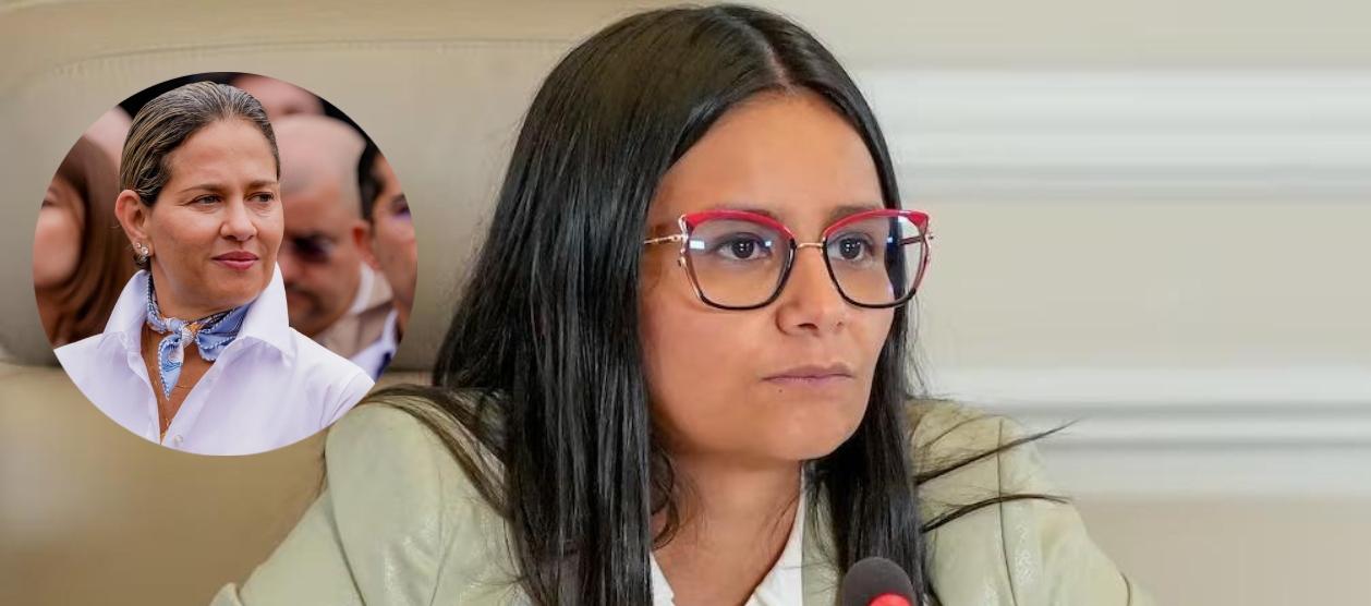 La exprimera dama Verónica Alcocer y la exdirectora del Dapre, Angie Rodríguez.